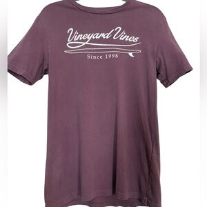 Vineyard Vines Men's Short Sleeve Tee in Plum